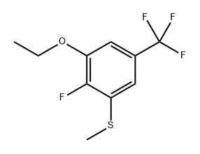 (3-Ethoxy-2-fluoro-5-(trifluoromethyl)phenyl)(methyl)sulfane Structure