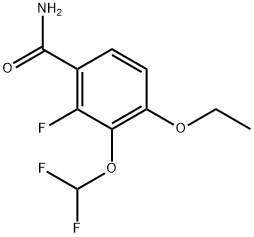 3-(difluoromethoxy)-4-ethoxy-2-fluorobenzamide Structure