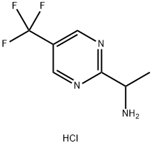 1-(5-(trifluoromethyl)pyrimidin-2-yl)ethanamine hydrochloride Structure