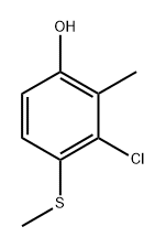 3-chloro-2-methyl-4-(methylthio)phenol Structure