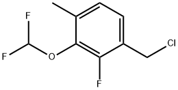 1-(Chloromethyl)-3-(difluoromethoxy)-2-fluoro-4-methylbenzene Structure