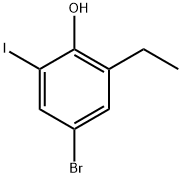 4-Bromo-2-ethyl-6-iodophenol Structure