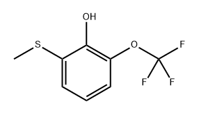 2-(Methylthio)-6-(trifluoromethoxy)phenol Structure