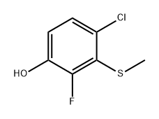 4-Chloro-2-fluoro-3-(methylthio)phenol Structure