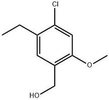 4-Chloro-5-ethyl-2-methoxybenzenemethanol 구조식 이미지
