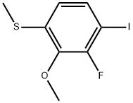 2-Fluoro-1-iodo-3-methoxy-4-(methylthio)benzene Structure