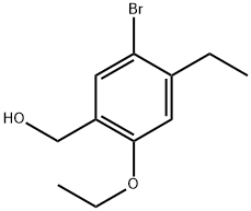 (5-bromo-2-ethoxy-4-ethylphenyl)methanol Structure