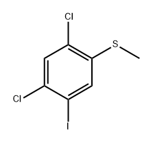 (2,4-Dichloro-5-iodophenyl)(methyl)sulfane Structure