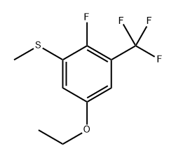 (5-ethoxy-2-fluoro-3-(trifluoromethyl)phenyl)(methyl)sulfane Structure
