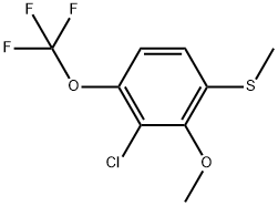 2-Chloro-3-methoxy-4-(methylthio)-1-(trifluoromethoxy)benzene Structure