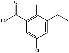 5-Chloro-3-ethyl-2-fluorobenzoic acid Structure