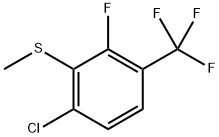 (6-chloro-2-fluoro-3-(trifluoromethyl)phenyl)(methyl)sulfane Structure