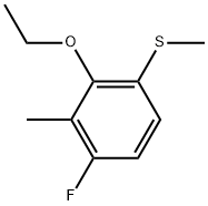 2-Ethoxy-4-fluoro-3-methyl-1-(methylthio)benzene Structure