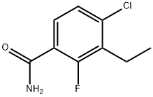 4-Chloro-3-ethyl-2-fluorobenzamide Structure