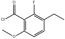 3-ethyl-2-fluoro-6-methoxybenzoyl chloride Structure