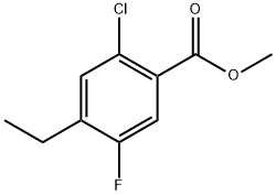 methyl 2-chloro-4-ethyl-5-fluorobenzoate Structure