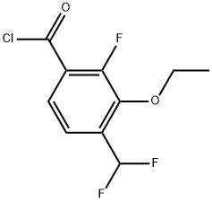 4-(difluoromethyl)-3-ethoxy-2-fluorobenzoyl chloride Structure