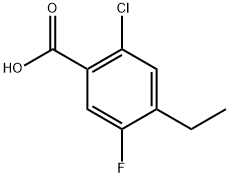 2-chloro-4-ethyl-5-fluorobenzoic acid Structure