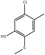 5-chloro-4-methyl-2-(methylthio)phenol Structure