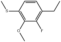 1-Ethyl-2-fluoro-3-methoxy-4-(methylthio)benzene Structure