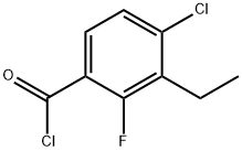 4-Chloro-3-ethyl-2-fluorobenzoyl chloride Structure