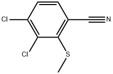 3,4-Dichloro-2-(methylthio)benzonitrile Structure