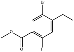 methyl 5-bromo-4-ethyl-2-fluorobenzoate Structure