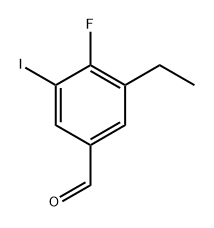 3-Ethyl-4-fluoro-5-iodobenzaldehyde Structure