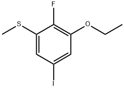 (3-Ethoxy-2-fluoro-5-iodophenyl)(methyl)sulfane Structure