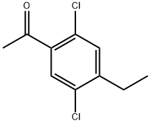 1-(2,5-Dichloro-4-ethylphenyl)ethanone Structure