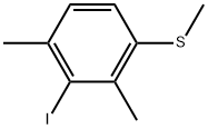 2-Iodo-1,3-dimethyl-4-(methylthio)benzene Structure