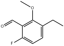 3-ethyl-6-fluoro-2-methoxybenzaldehyde Structure