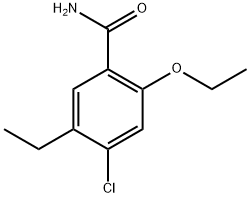 4-Chloro-2-ethoxy-5-ethylbenzamide Structure