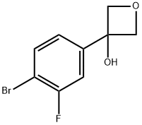 3-(4-bromo-3-fluorophenyl)oxetan-3-ol Structure