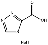 1,3,4-Thiadiazole-2-carboxylic acid, sodium salt (1:1) Structure