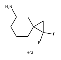 1,1-Difluoro-spiro[2.5]oct-5-ylamine hydrochloride 구조식 이미지