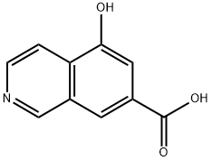7-Isoquinolinecarboxylic acid, 5-hydroxy- Structure
