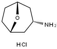 8-Oxabicyclo[3.2.1]octan-3-amine, hydrochloride (1:1), (3-endo)- 구조식 이미지