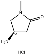 2-Pyrrolidinone, 4-amino-1-methyl-, hydrochloride (1:1), (4R)- Structure