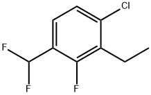 1-Chloro-4-(difluoromethyl)-2-ethyl-3-fluorobenzene Structure