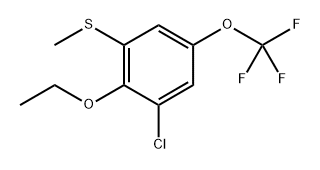 (3-chloro-2-ethoxy-5-(trifluoromethoxy)phenyl)(methyl)sulfane Structure