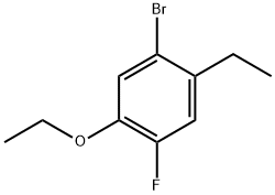 1-bromo-5-ethoxy-2-ethyl-4-fluorobenzene Structure