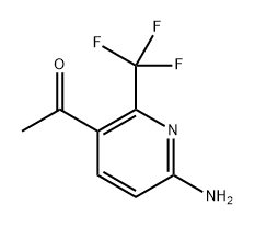 1-(6-Amino-2-(trifluoromethyl)pyridin-3-yl)ethan-1-one Structure