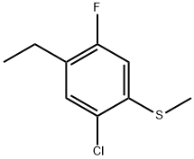 (2-chloro-4-ethyl-5-fluorophenyl)(methyl)sulfane Structure