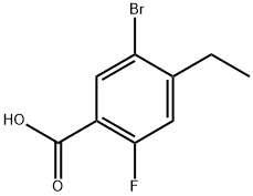 5-bromo-4-ethyl-2-fluorobenzoic acid Structure