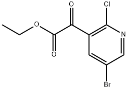 Ethyl 5-bromo-2-chloro-α-oxo-3-pyridineacetate Structure