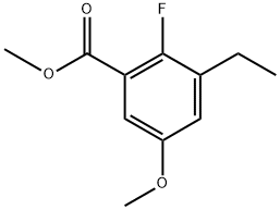 Methyl 3-ethyl-2-fluoro-5-methoxybenzoate Structure
