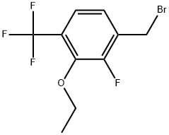 1-(Bromomethyl)-3-ethoxy-2-fluoro-4-(trifluoromethyl)benzene Structure