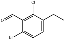 6-bromo-2-chloro-3-ethylbenzaldehyde Structure