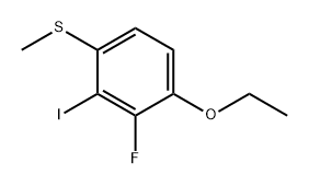 (4-Ethoxy-3-fluoro-2-iodophenyl)(methyl)sulfane Structure